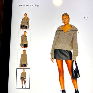 Cozy zip up neck sweater